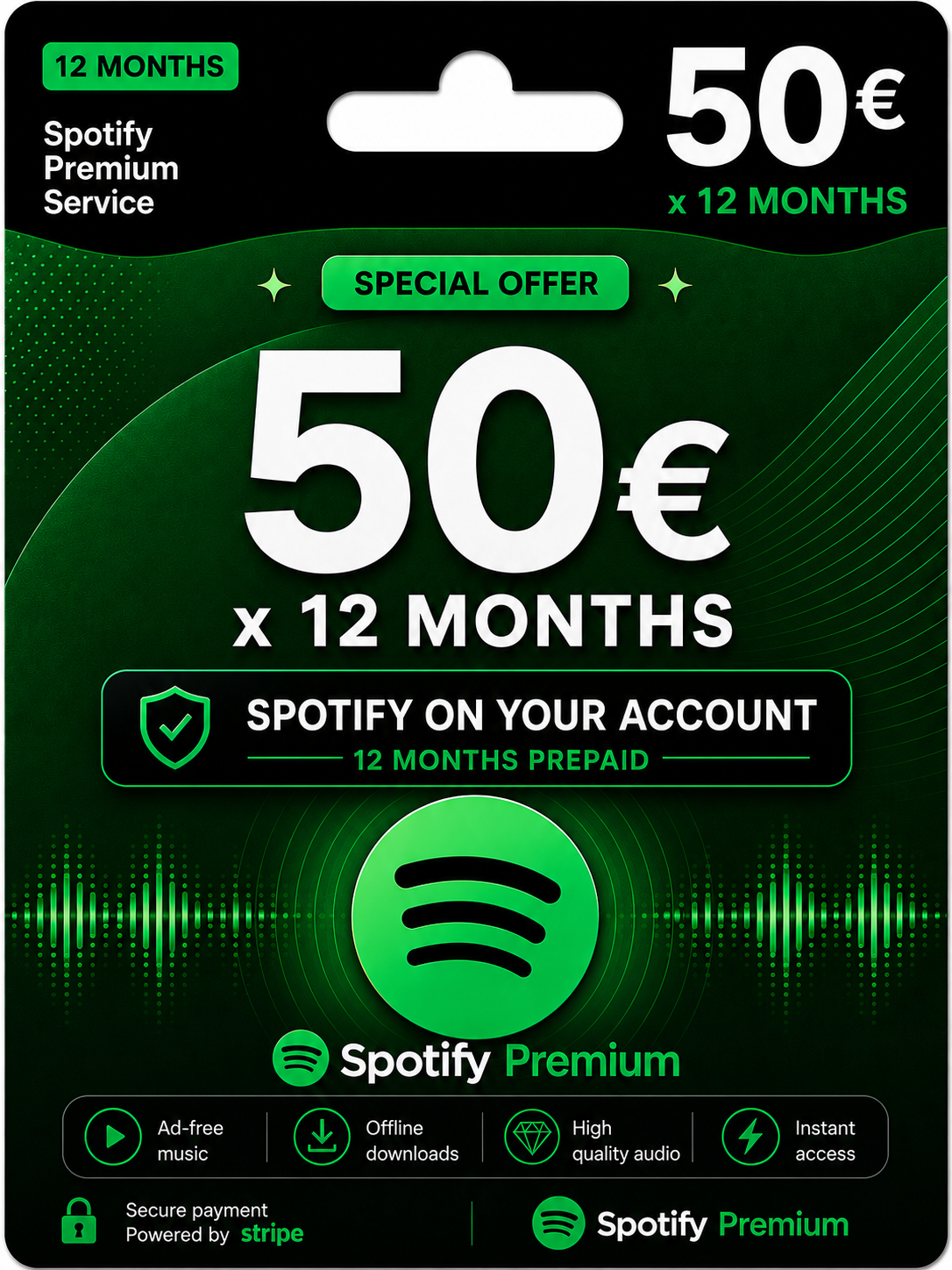 Spotify Premium 12 Months