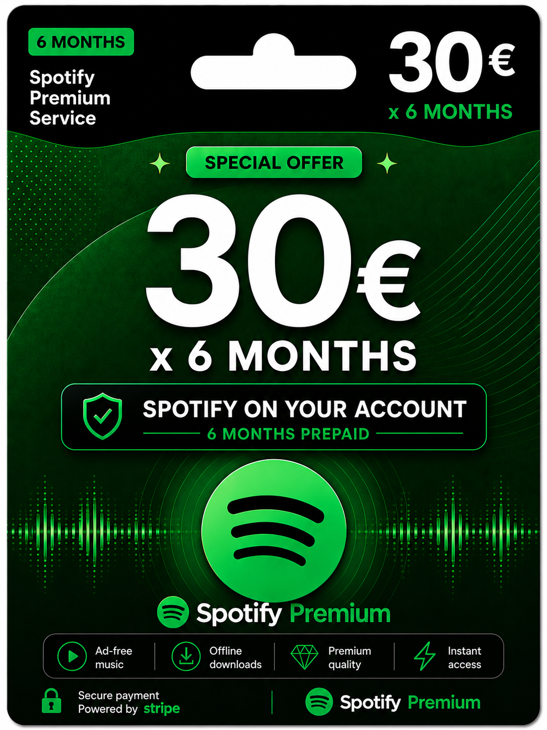 Spotify Premium 6 Months