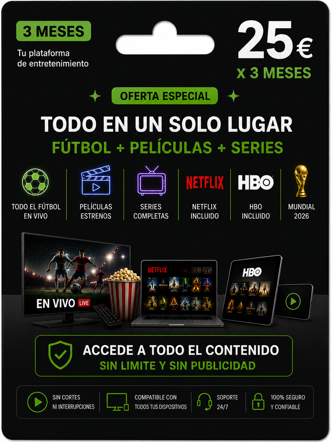 TV Premium 3 meses
