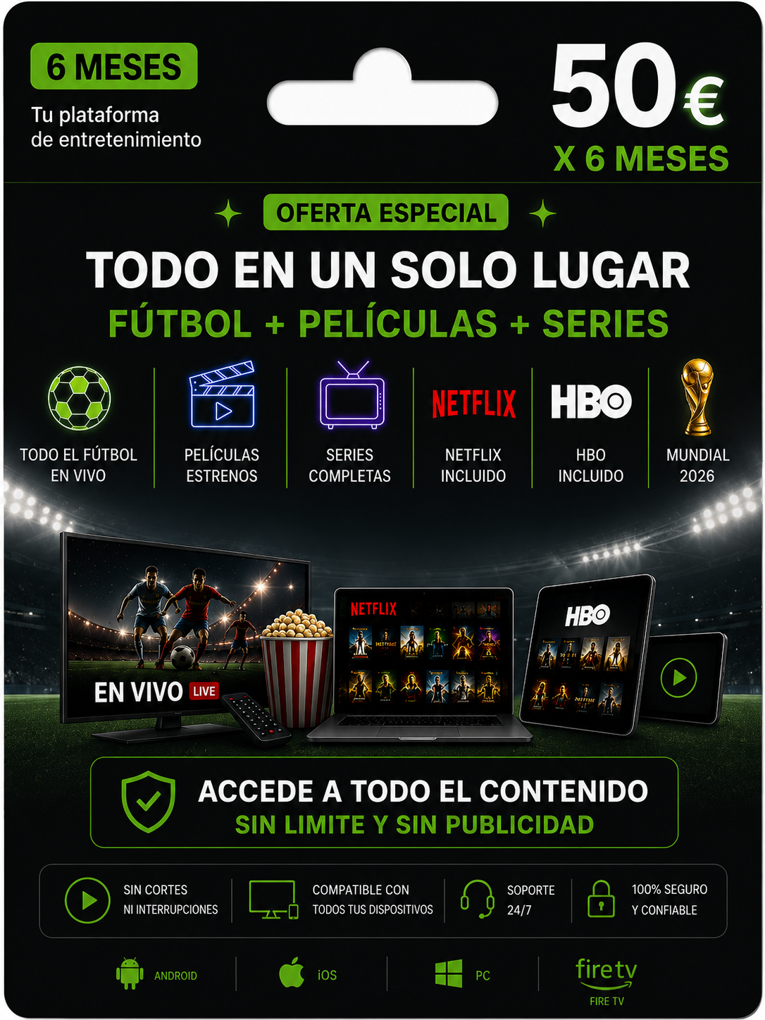 TV Premium 6 meses
